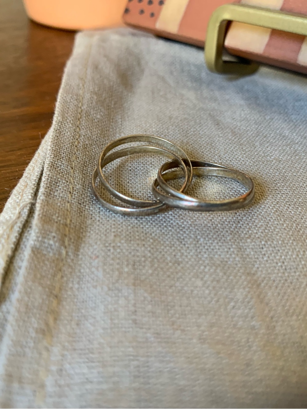 Silver Linked Ring Stack